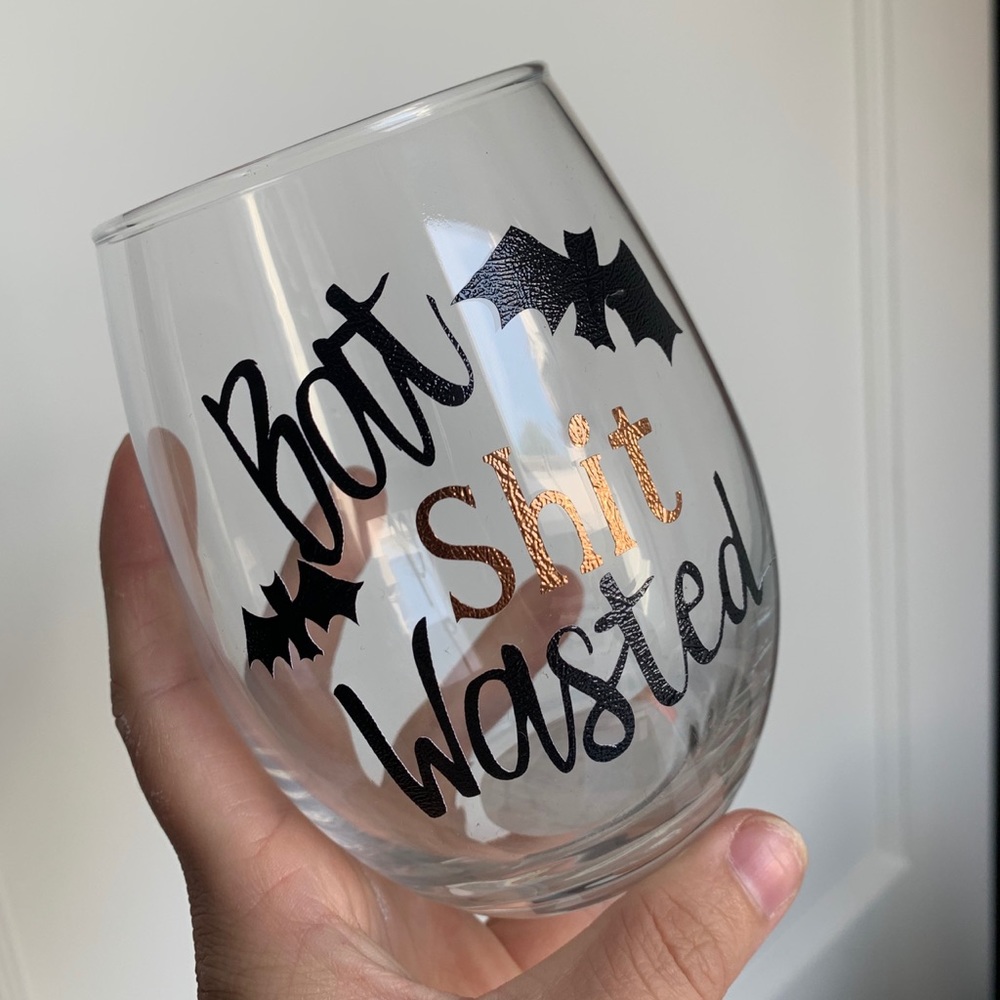 Halloween Wine Glass